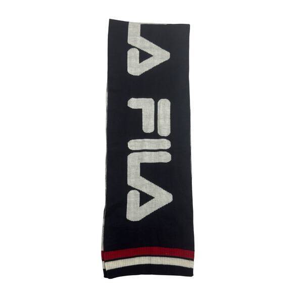 Fila Winter Scarf Unisex Mens Womens Red White Blue Urban Hip Hop Hipster Y2K - Picture 3 of 8